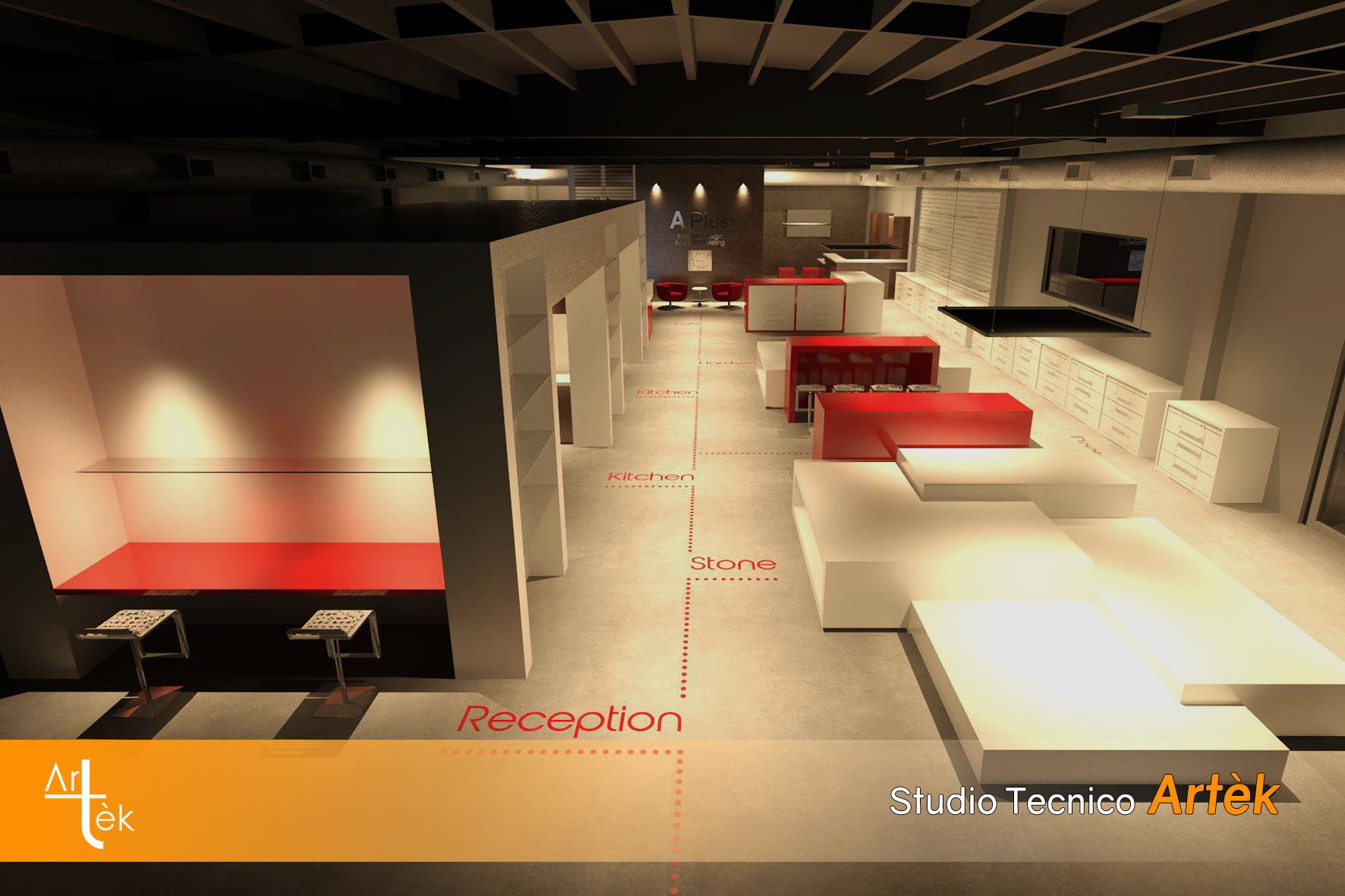 ALLESTIMENTO SHOWROOM A PLUS INTERIOR DESIGN AND REMODELING